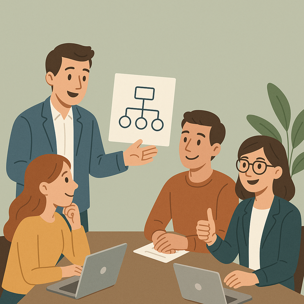 Ilustrační obrázek k webináři: Koučovací styl vedení v praxi- Jak budovat tým, který chce – ne musí.
