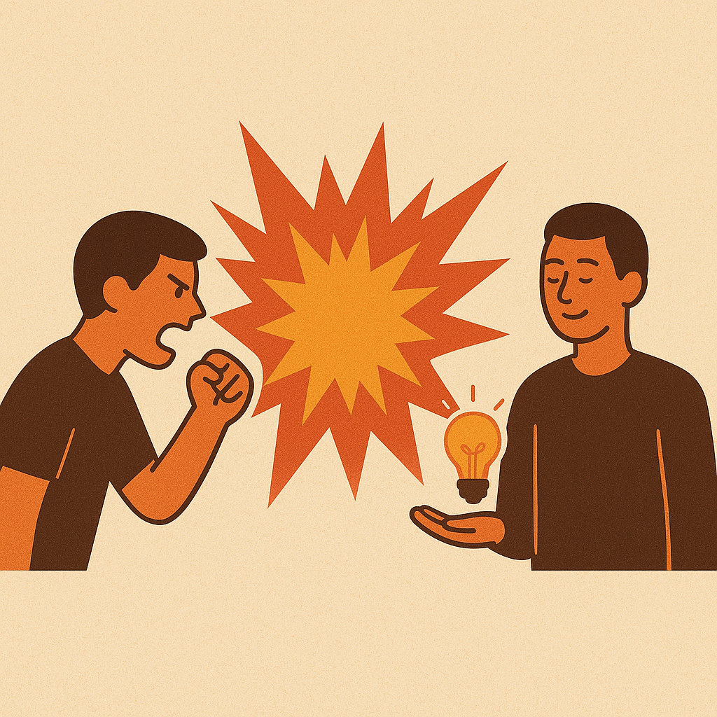 ilustrační obrázek k tématu: Od exploze k energii- Umění práce se vztekem
